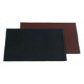 Black Leatherette Rectangular Place Mat